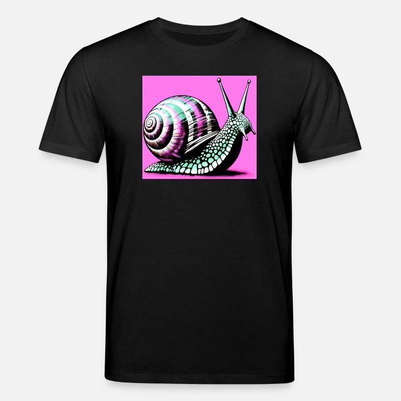 Schnecke - Stanley/Stella Unisex Bio-T-Shirt CREATOR  - Schwarz