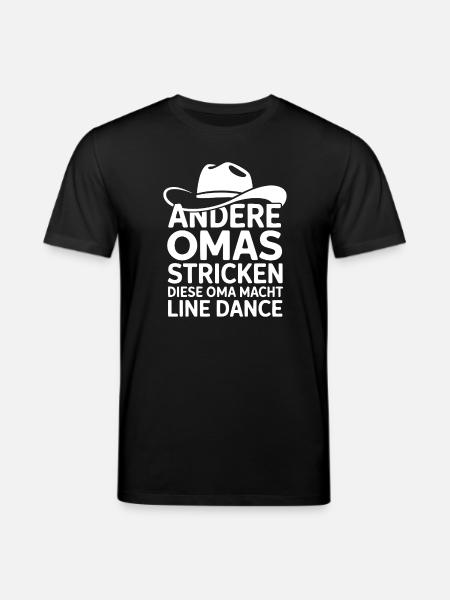 Line Dance Oma - Stanley/Stella Unisex Bio-T-Shirt CREATOR - Schwarz