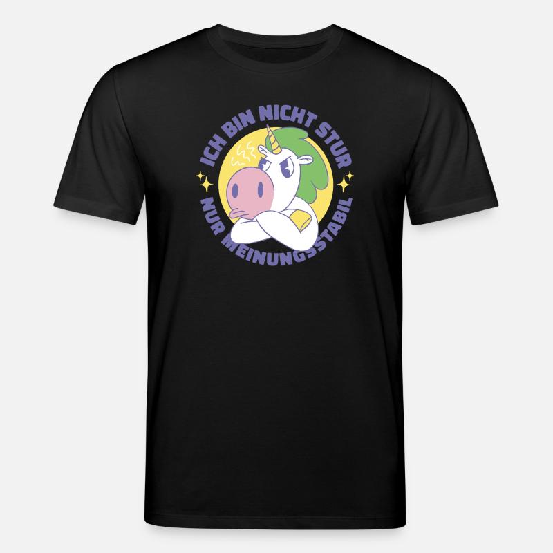 Einhorn Stur HP - Stanley/Stella Unisex Bio-T-Shirt CREATOR - Schwarz