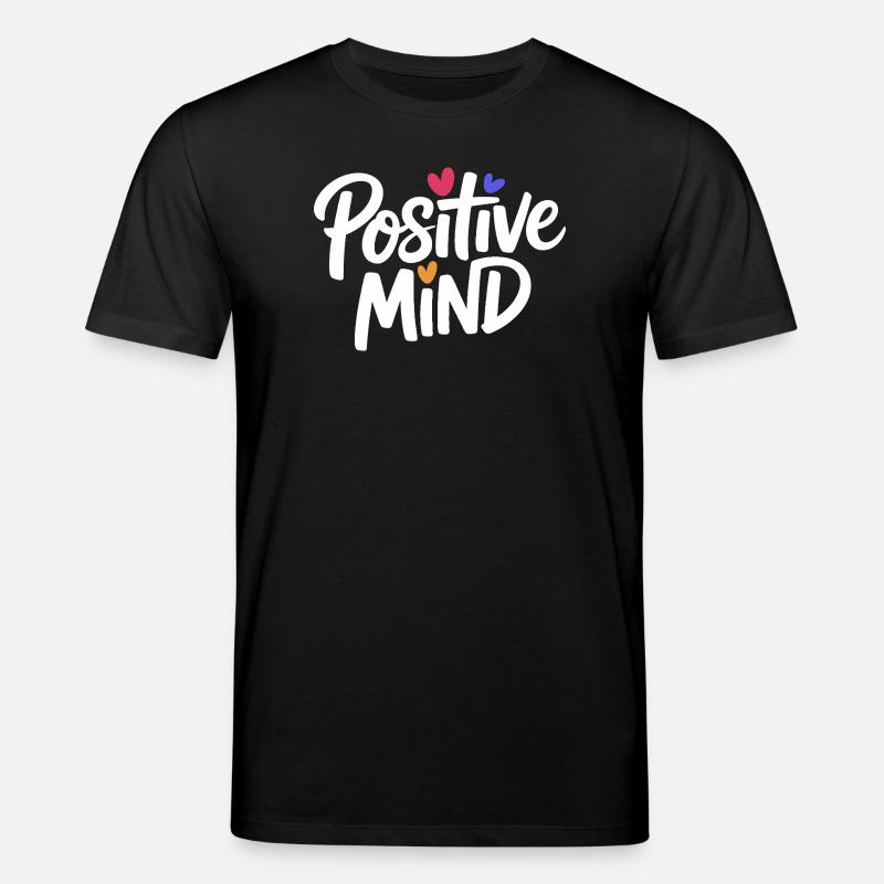 Lettrage Mental Positif - T-shirt bio CREATOR Stanley/Stella Unisexe - noir