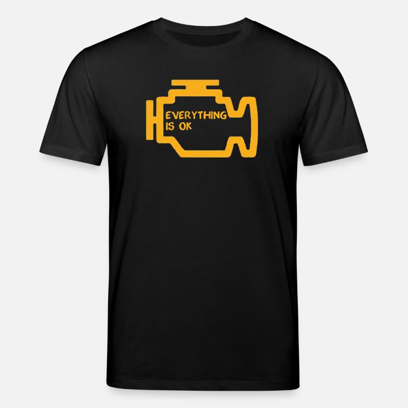 Check Engine Light - Stanley/Stella CREATOR Unisex Organic T-Shirt - black