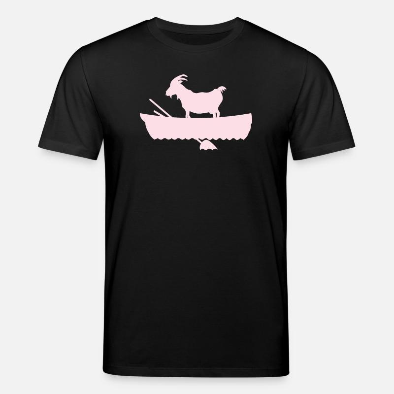 G.O.A.T. Ziege im Boot rosa - Stanley/Stella Unisex Bio-T-Shirt CREATOR  - Schwarz