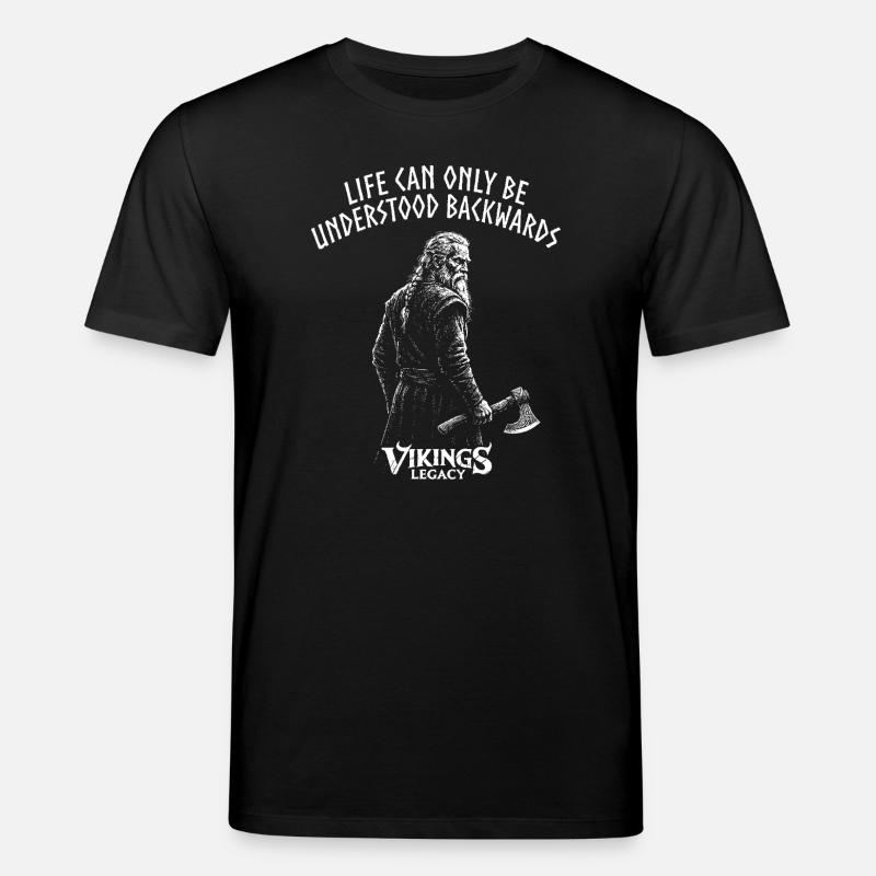 Life can only be understood backwards - Stanley/Stella CREATOR Unisex Organic T-Shirt - black