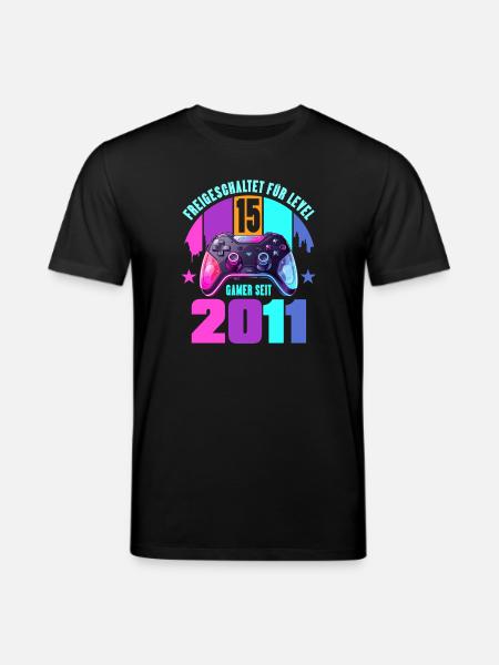 15th Birthday Young Girls - Stanley/Stella CREATOR Unisex Organic T-Shirt - black