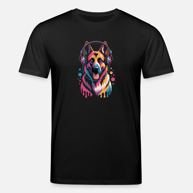 Deutscher Schäferhund - Stanley/Stella Unisex Bio-T-Shirt CREATOR  - Schwarz