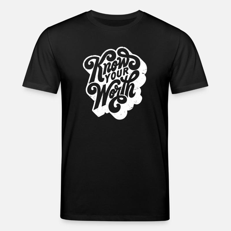 Connais ta valeur - T-shirt bio CREATOR Stanley/Stella Unisexe - noir