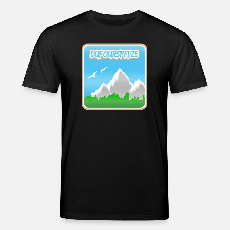 Dufourspitze als Berg - Stanley/Stella Unisex Bio-T-Shirt CREATOR  - Schwarz