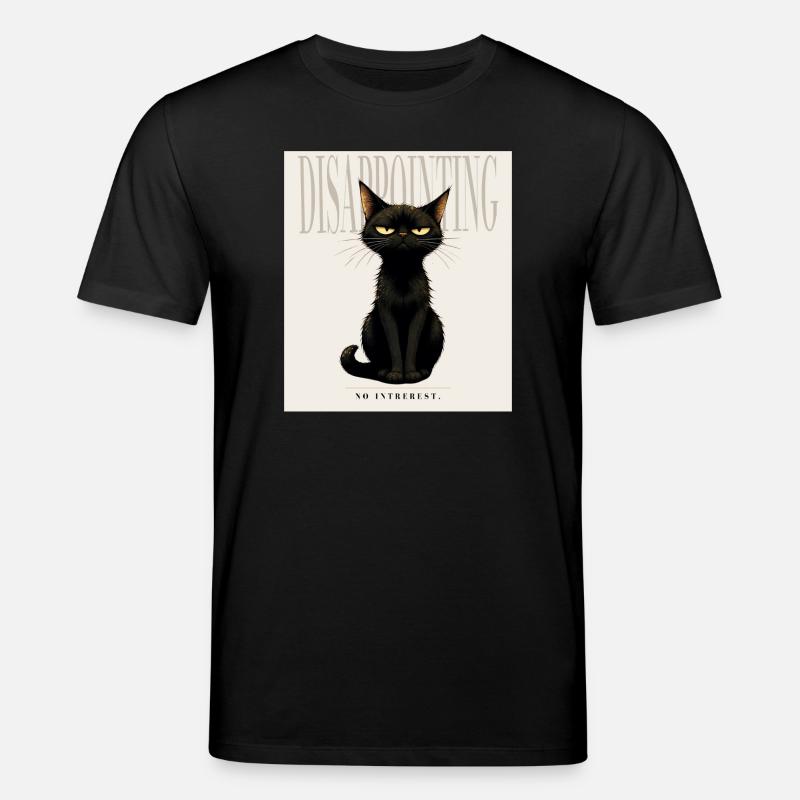 Décevant. – Dessin sarcastique du chat noir - T-shirt bio CREATOR Stanley/Stella Unisexe - noir