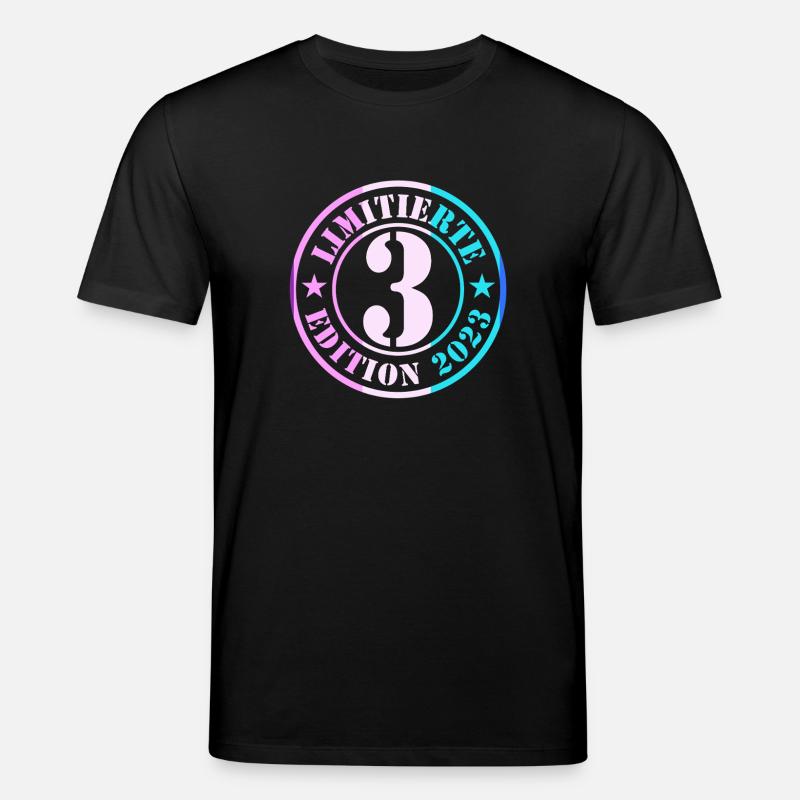 3e anniversaire, jeunes filles - T-shirt bio CREATOR Stanley/Stella Unisexe - noir