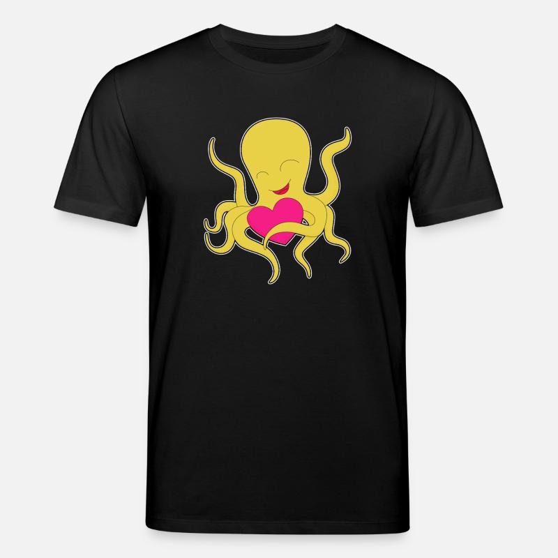 Cœur de pieuvre - T-shirt bio CREATOR Stanley/Stella Unisexe - noir