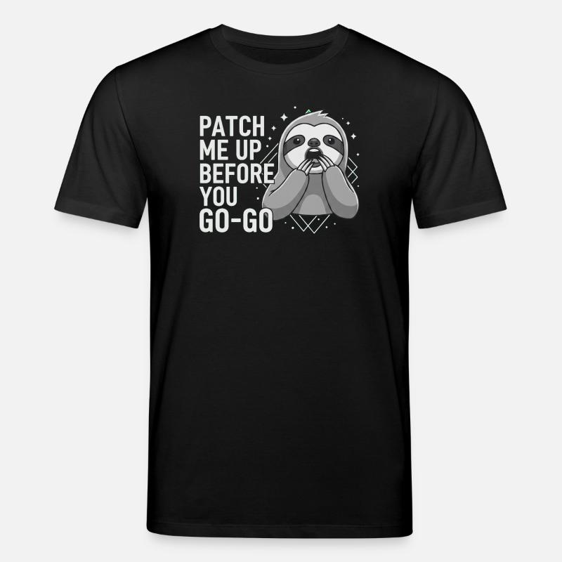 Patch Me Up Cyber Security Faultier - Stanley/Stella Unisex Bio-T-Shirt CREATOR  - Schwarz