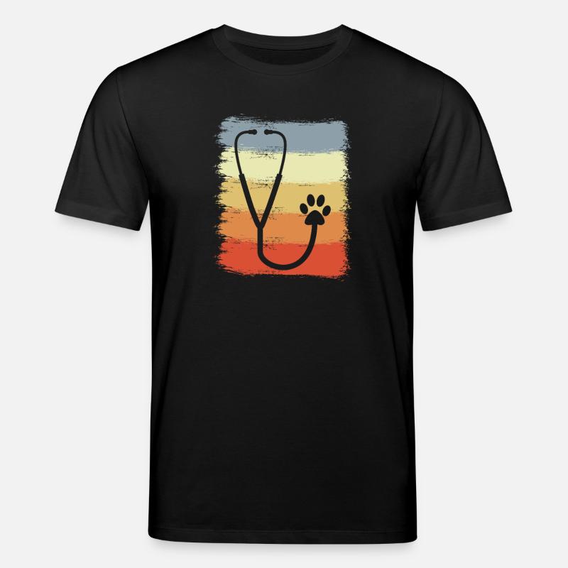 Dessin du stéthoscope - T-shirt bio CREATOR Stanley/Stella Unisexe - noir