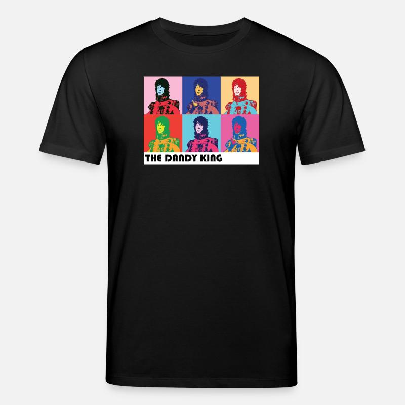Dandy King Pop-Art-Porträt - Stanley/Stella Unisex Bio-T-Shirt CREATOR  - Schwarz