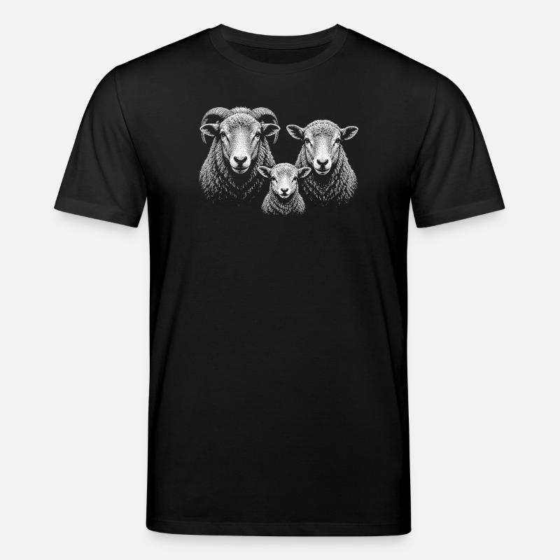 Schafe - Stanley/Stella Unisex Bio-T-Shirt CREATOR  - Schwarz
