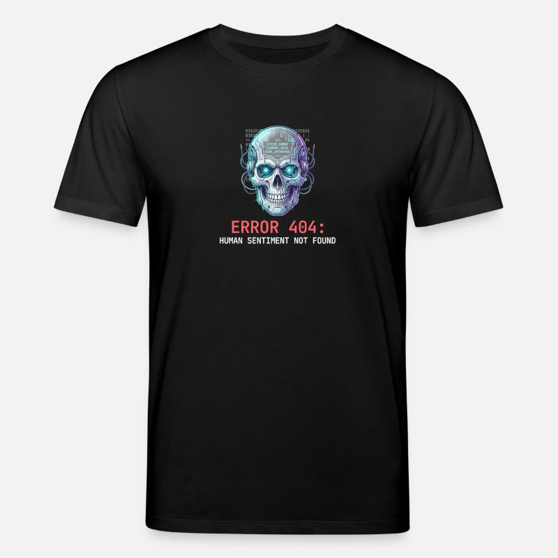 Error 404 Cyberpunk Aesthetic Art - Stanley/Stella CREATOR Unisex Organic T-Shirt - black