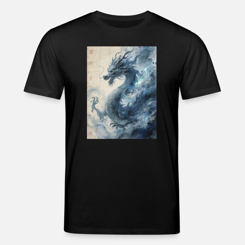 Die Sternennacht: Blauer Drache – Aether - Stanley/Stella Unisex Bio-T-Shirt CREATOR  - Schwarz