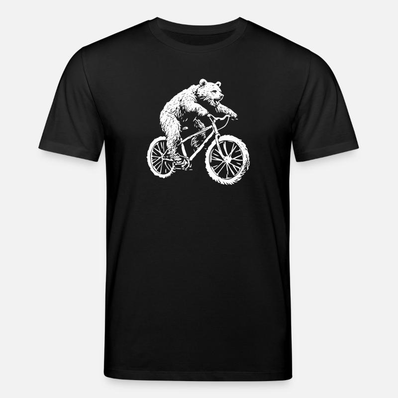 Fahrrad Bär - Stanley/Stella Unisex Bio-T-Shirt CREATOR  - Schwarz