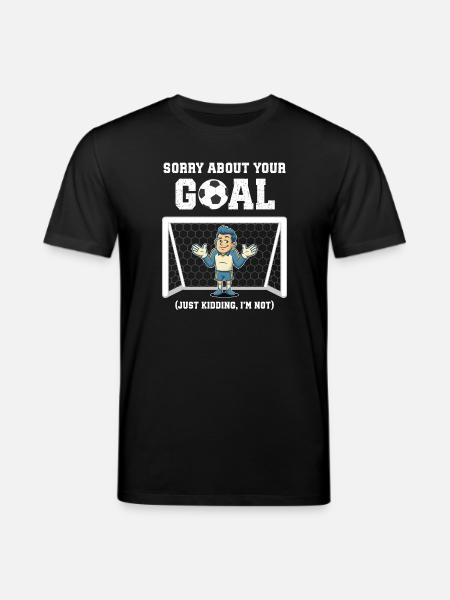 Lustiger Fußball-Torwart - Stanley/Stella Unisex Bio-T-Shirt CREATOR  - Schwarz
