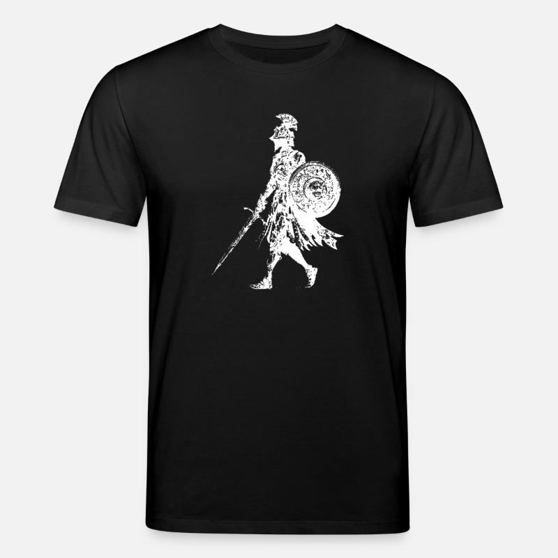 Épée Bouclier Silhouette de Chevalier - T-shirt bio CREATOR Stanley/Stella Unisexe - noir