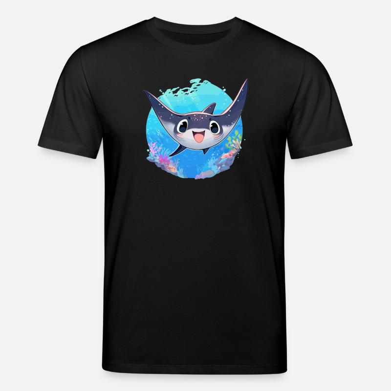 Rochen Mantarochen - Stanley/Stella Unisex Bio-T-Shirt CREATOR  - Schwarz
