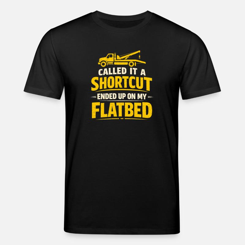 Abkürzung zur Pritsche | Abschleppwagen - Stanley/Stella Unisex Bio-T-Shirt CREATOR  - Schwarz