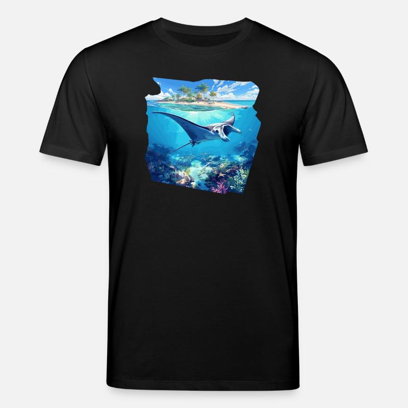 Rochen Mantarochen - Stanley/Stella Unisex Bio-T-Shirt CREATOR - Schwarz