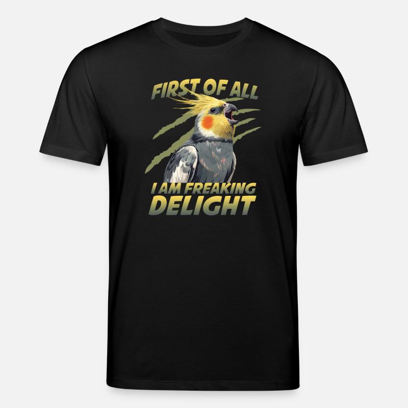 Perroquet coquinier de Nymphicus hollandicus - T-shirt bio CREATOR Stanley/Stella Unisexe - noir