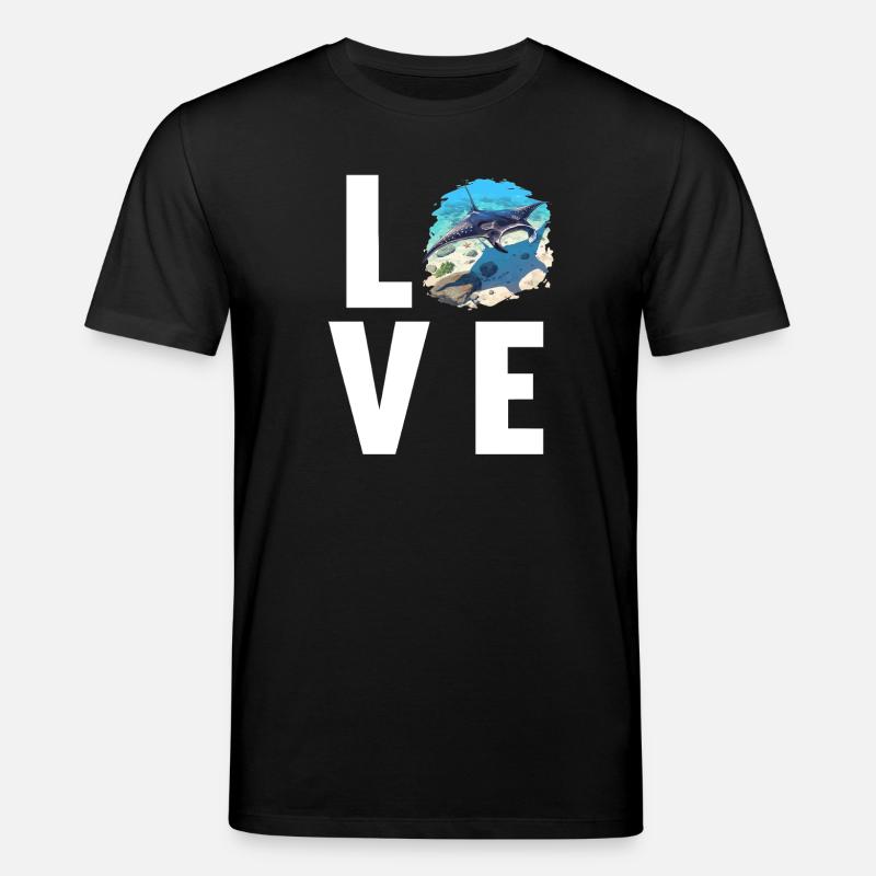 Rochen Mantarochen - Stanley/Stella Unisex Bio-T-Shirt CREATOR - Schwarz