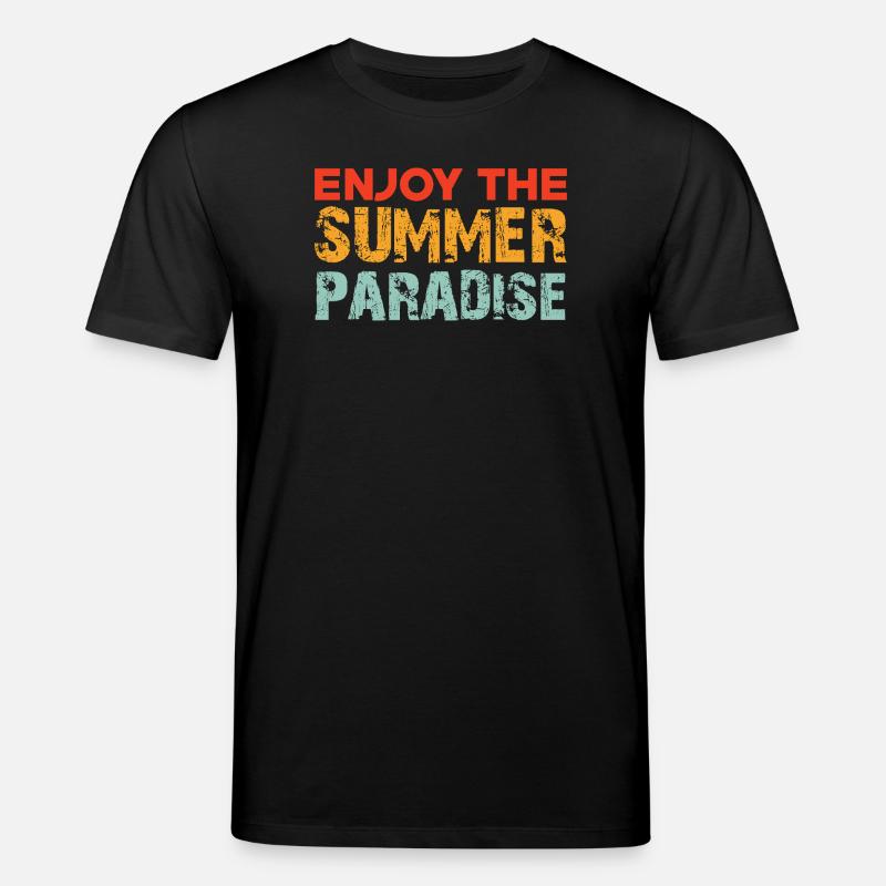 Enjoy the summer paradise - Stanley/Stella Unisex Bio-T-Shirt CREATOR  - Schwarz
