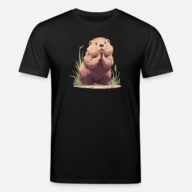 Marmots Groundhog - Stanley/Stella CREATOR Unisex Organic T-Shirt - black
