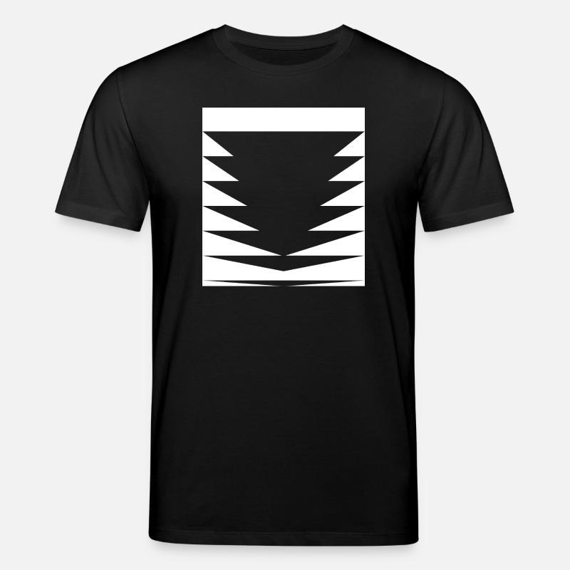 Schwarze Dreiecksmuster - Stanley/Stella Unisex Bio-T-Shirt CREATOR  - Schwarz