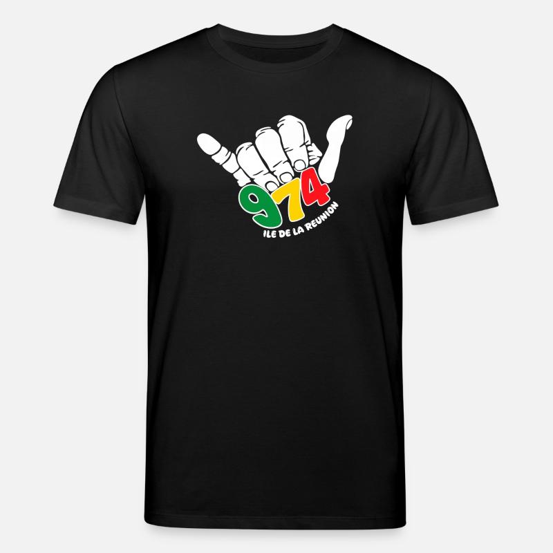 974 Île de la Réunion - T-shirt bio CREATOR Stanley/Stella Unisexe - noir