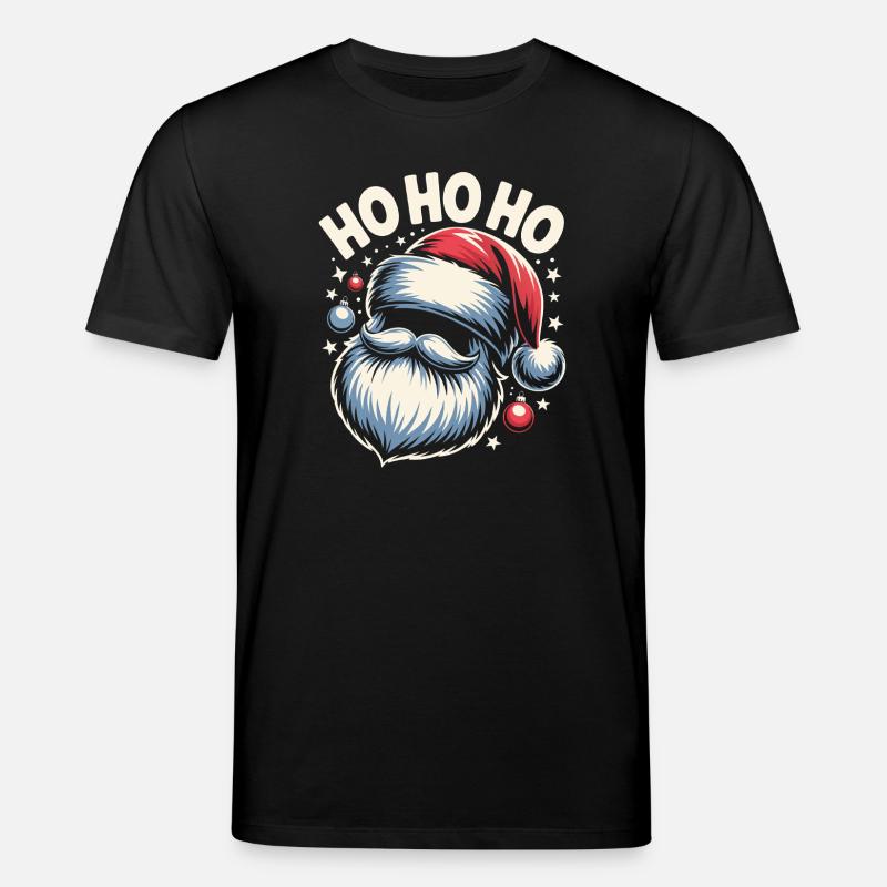 Ho Ho Ho Santa - Stanley/Stella Unisex Bio-T-Shirt CREATOR - Schwarz