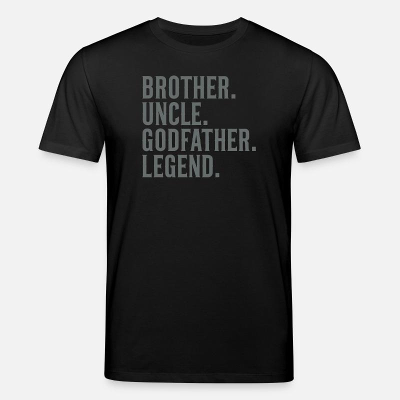 Frère Oncle Parrain Légende - T-shirt bio CREATOR Stanley/Stella Unisexe - noir
