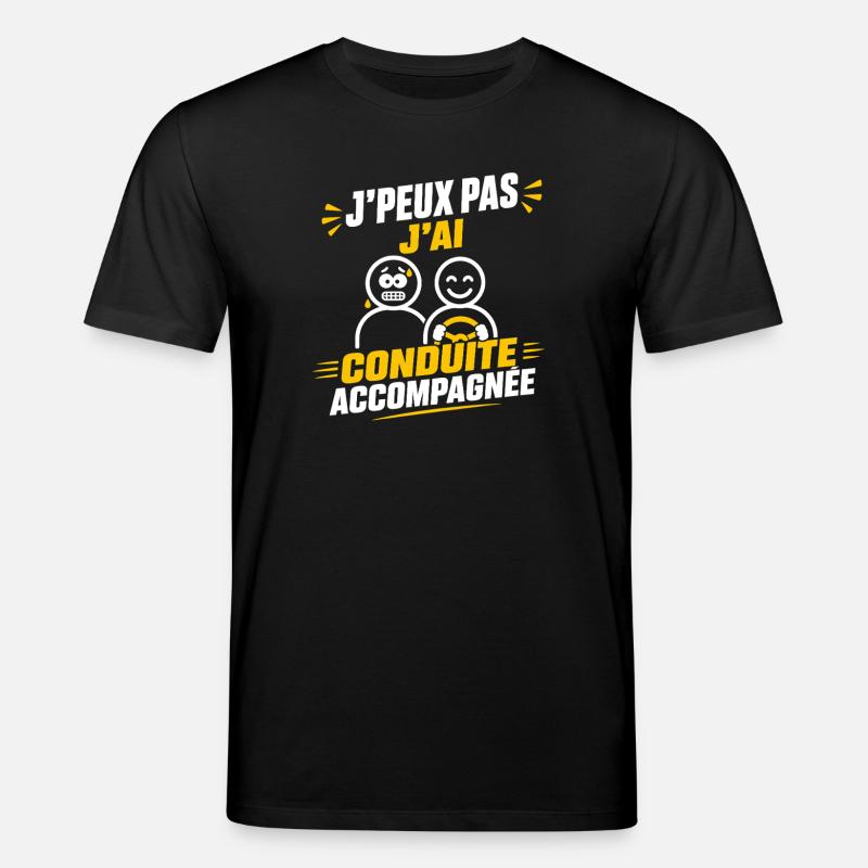 Conduite Accompagnée - T-shirt bio CREATOR Stanley/Stella Unisexe - noir