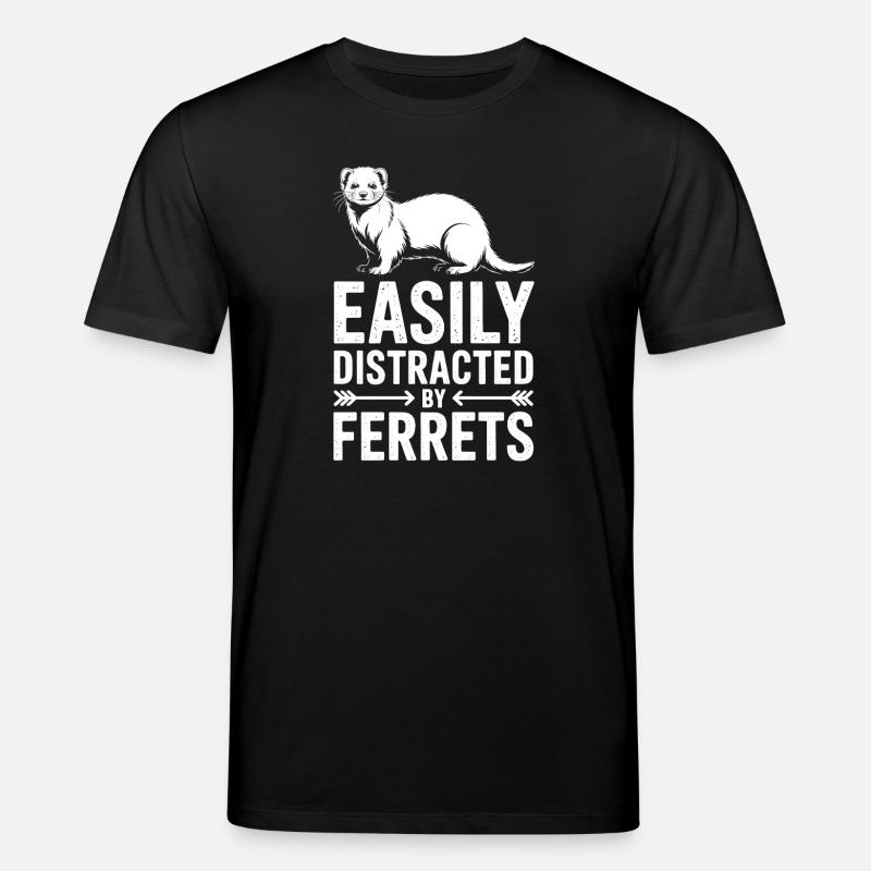 Frettchen Sprüche Lustiges Frettchen Geschenk - Stanley/Stella Unisex Bio-T-Shirt CREATOR - Schwarz