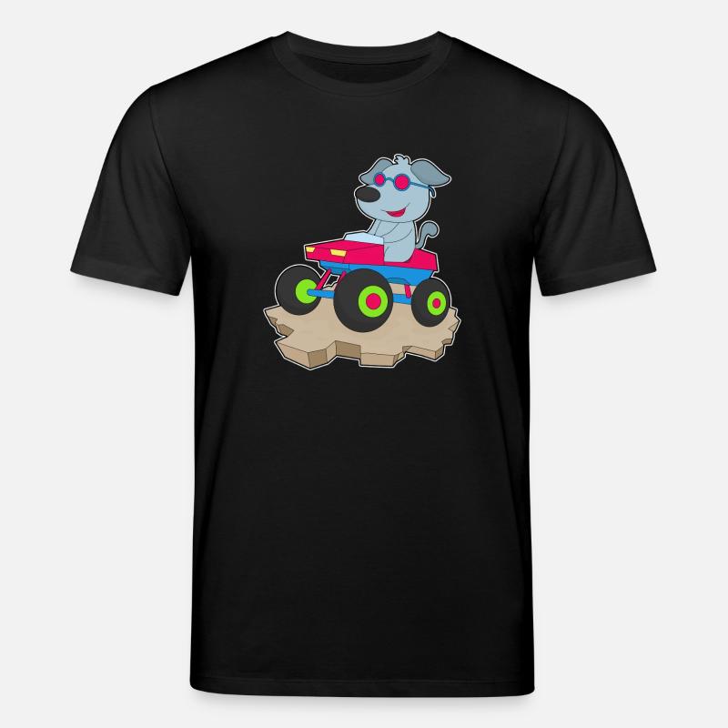 Hund Auto - Stanley/Stella Unisex Bio-T-Shirt CREATOR  - Schwarz