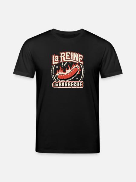 La Reine du Barbecue - T-shirt bio CREATOR Stanley/Stella Unisexe - noir