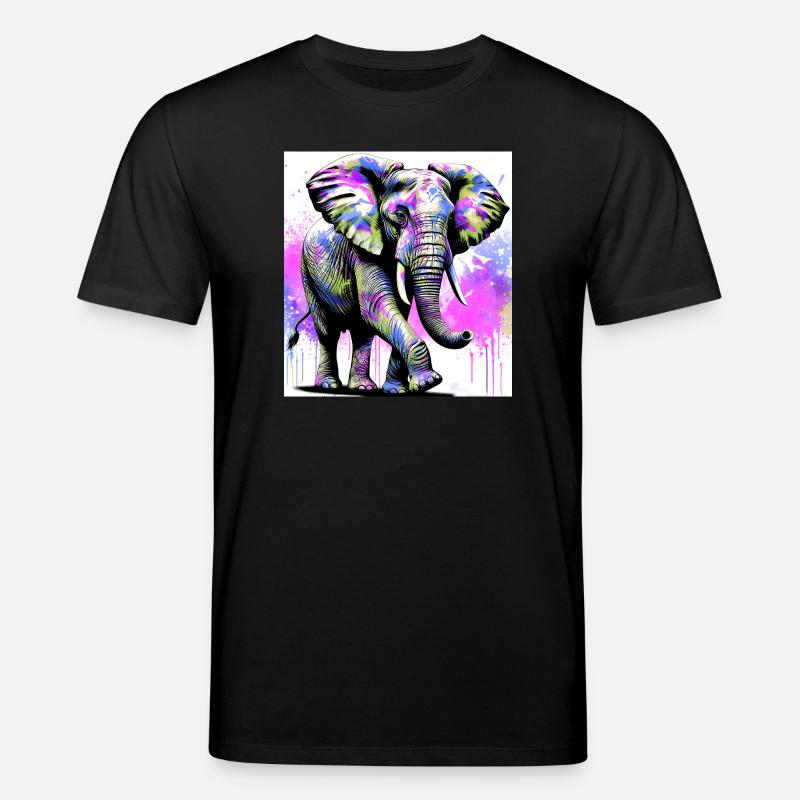 elephant - Stanley/Stella CREATOR Unisex Organic T-Shirt - black