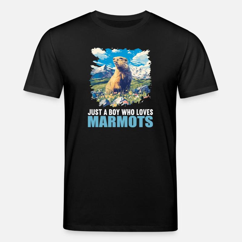 Marmots Groundhog - Stanley/Stella CREATOR Unisex Organic T-Shirt - black
