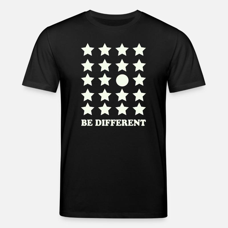 Be Different Sternenraster Kreis - Stanley/Stella Unisex Bio-T-Shirt CREATOR  - Schwarz