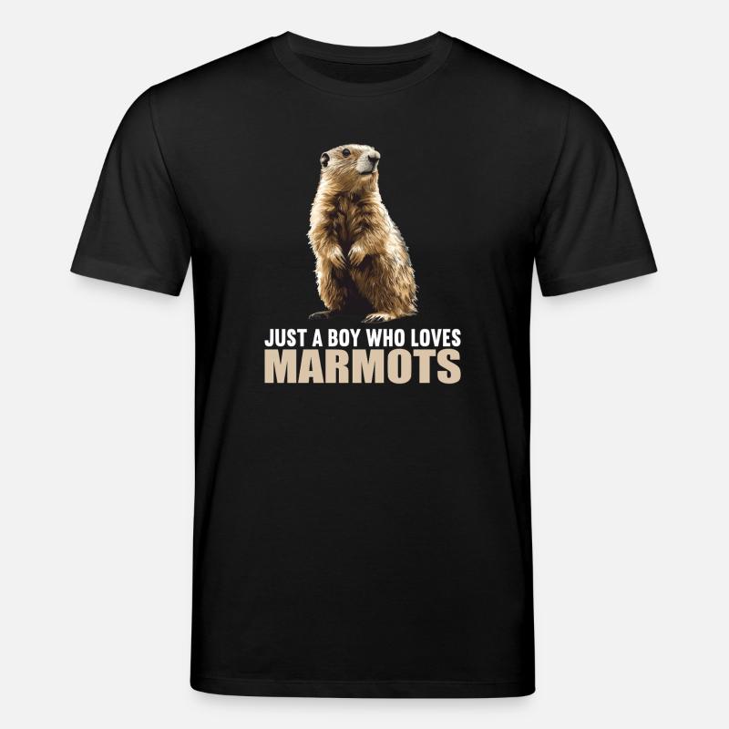 Marmots Groundhog - Stanley/Stella CREATOR Unisex Organic T-Shirt - black