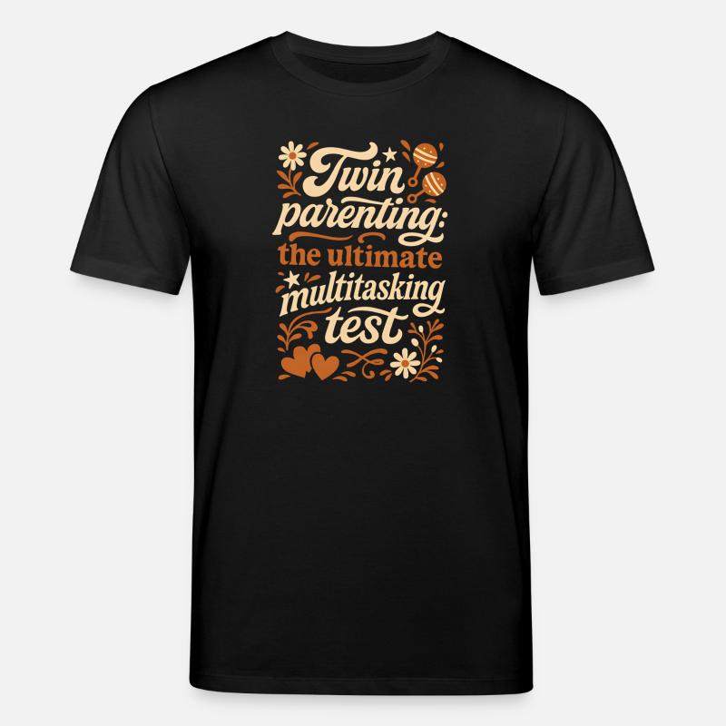 Parents jumeaux | Test de multitâche - T-shirt bio CREATOR Stanley/Stella Unisexe - noir