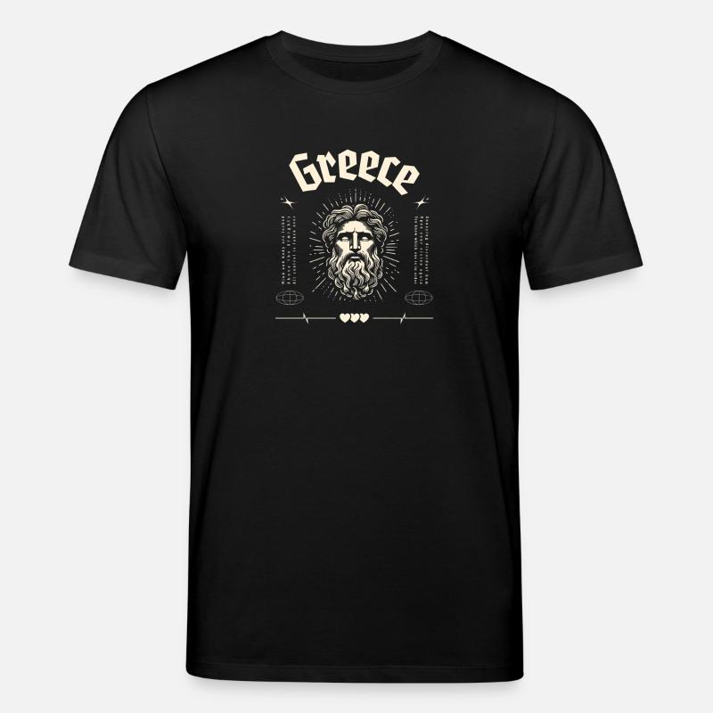 Greece Antiker Gott Portrait - Stanley/Stella Unisex Bio-T-Shirt CREATOR  - Schwarz