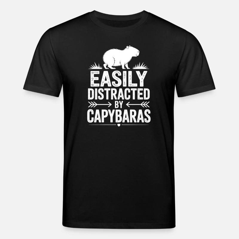 Capybara Sprüche Capybara Lustig Capybara Geschenk - Stanley/Stella Unisex Bio-T-Shirt CREATOR  - Schwarz