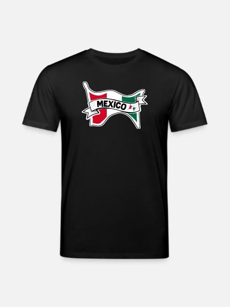 Mexico Mexikanische Flagge  - Stanley/Stella Unisex Bio-T-Shirt CREATOR  - Schwarz