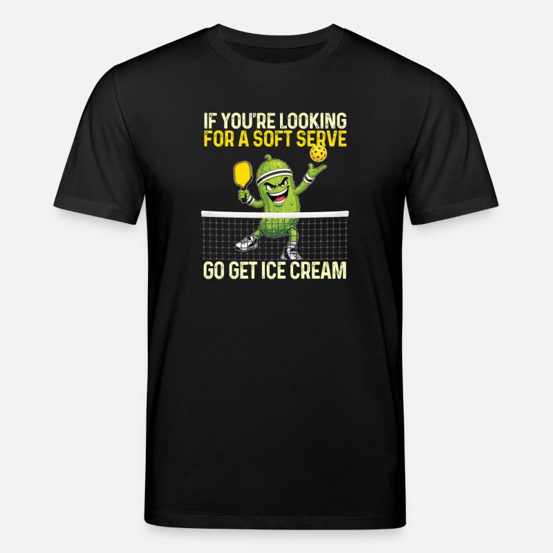 Softserver Cream Pickleball - Stanley/Stella Unisex Bio-T-Shirt CREATOR  - Schwarz