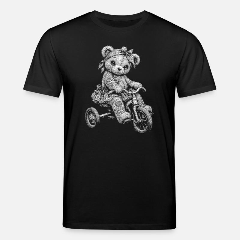Teddybär - Stanley/Stella Unisex Bio-T-Shirt CREATOR - Schwarz