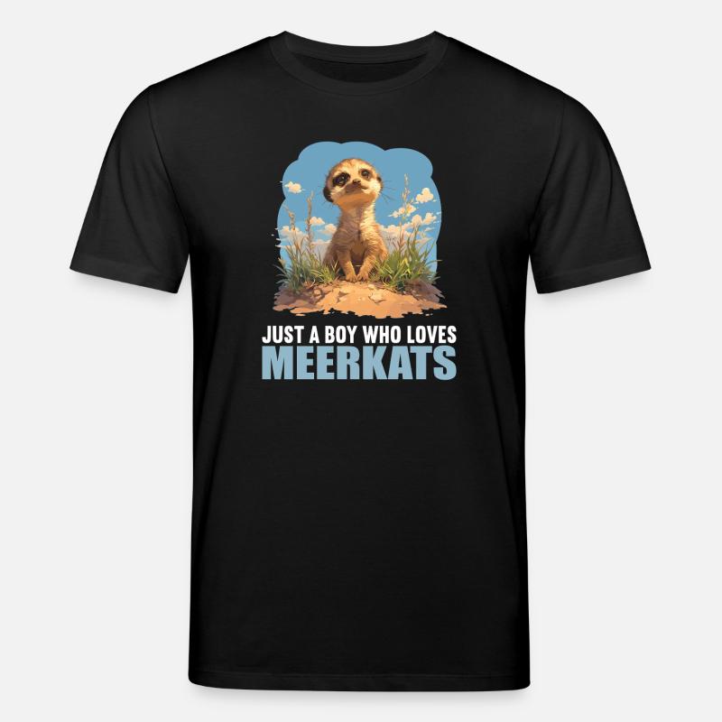 Suricate Erdmännchen - T-shirt bio CREATOR Stanley/Stella Unisexe - noir