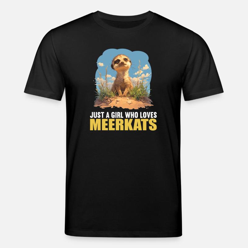Suricate Erdmännchen - T-shirt bio CREATOR Stanley/Stella Unisexe - noir